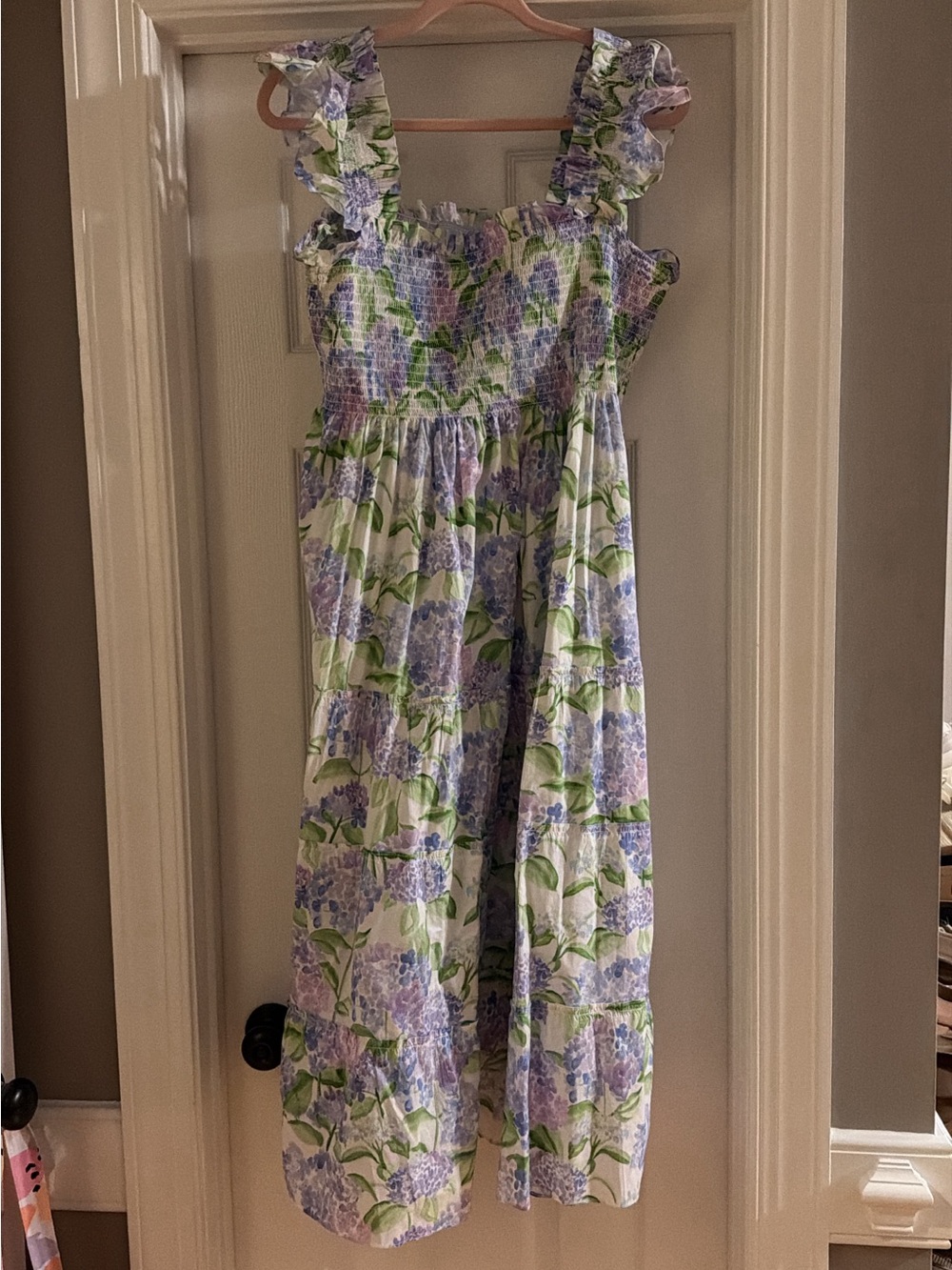 Hill House Home Ellie Nap Dress in Iconic Hydrangea Print